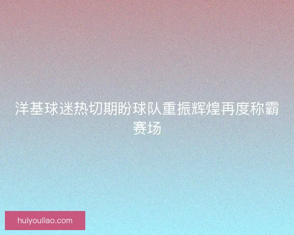 洋基球迷热切期盼球队重振辉煌再度称霸赛场 洋基球迷热切期盼球队重振辉煌再度称霸赛场